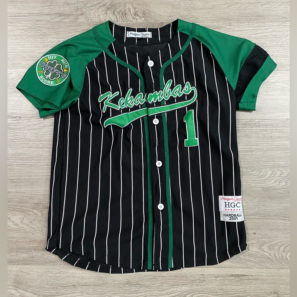 Headgear Classics Kekambas Movie Jarius‎ Evans Hardball Movie Baseball Jersey